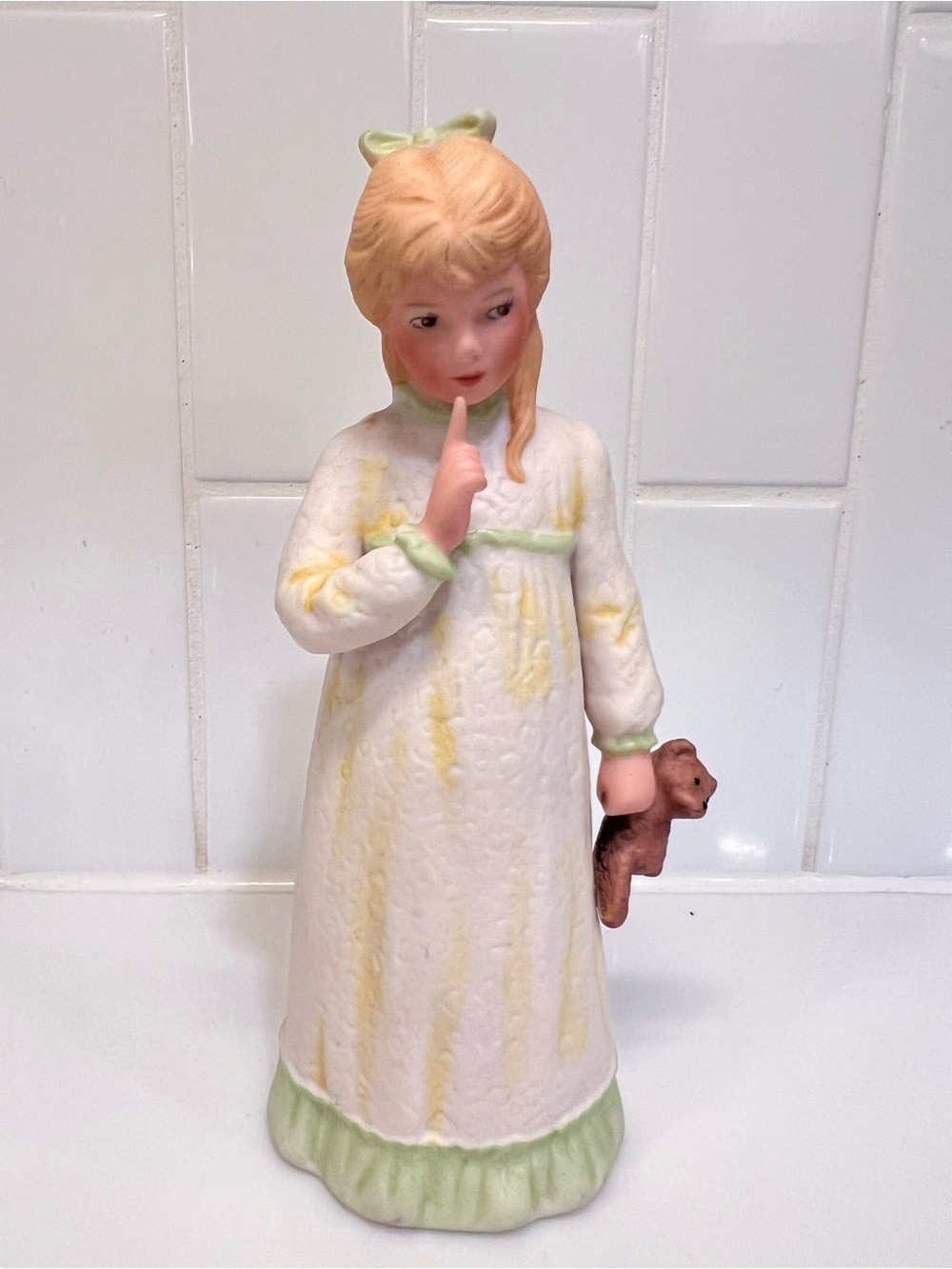 Vintage Goebel Collectors Club Janice Spencer Hush A Bye Porcelain Figurine